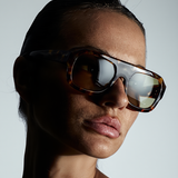 Women’s Resort-Style Sunglasses – Tortoise Frame with Sage-Tinted Lenses