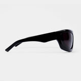Women’s Wraparound Sunglasses – Black Frame with Smoke-Tinted Lenses
