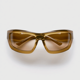 Women’s Wraparound Sunglasses – Caramel Brown Frame with Toffee-Tinted Lenses