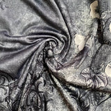 Women's Sleeveless Printed Summer Dress with Split Neckline | Mini