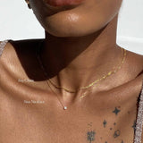 Gold Figaro Necklace - 3+1 Classic Link Chain - 18K Gold Tone - Polished Finish