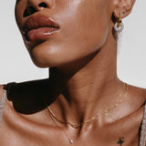 Gold Figaro Necklace - 3+1 Classic Link Chain - 18K Gold Tone - Polished Finish