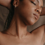 Gold Figaro Necklace - 3+1 Classic Link Chain - 18K Gold Tone - Polished Finish