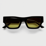 Women’s Classic Sunglasses – Black Frame with Khaki-Tinted Lenses
