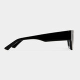 Women’s Classic Sunglasses – Black Frame with Smoke-Tinted Lenses