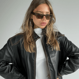 Women’s Classic Sunglasses – Coco Brown Frame with Smoke-Tinted Lenses