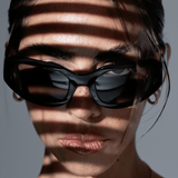 Women’s Sport Wraparound Sunglasses – Black Frame with Smoke-Tinted Lenses