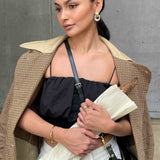 Mixed Metal Sculptural Hoop Earrings