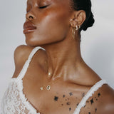 Gold Zodiac Pendant Necklace with Crystal Border