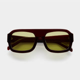 Women’s Resort-Style Sunglasses – Malbec Frame with Khaki-Tinted Lenses