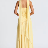 Women’s Strapless Wedding Guest Dress with High Slit | Maxi