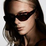 Women’s Aviator-Inspired Sunglasses – Tortoise Frame with Smoke-Tinted Lenses