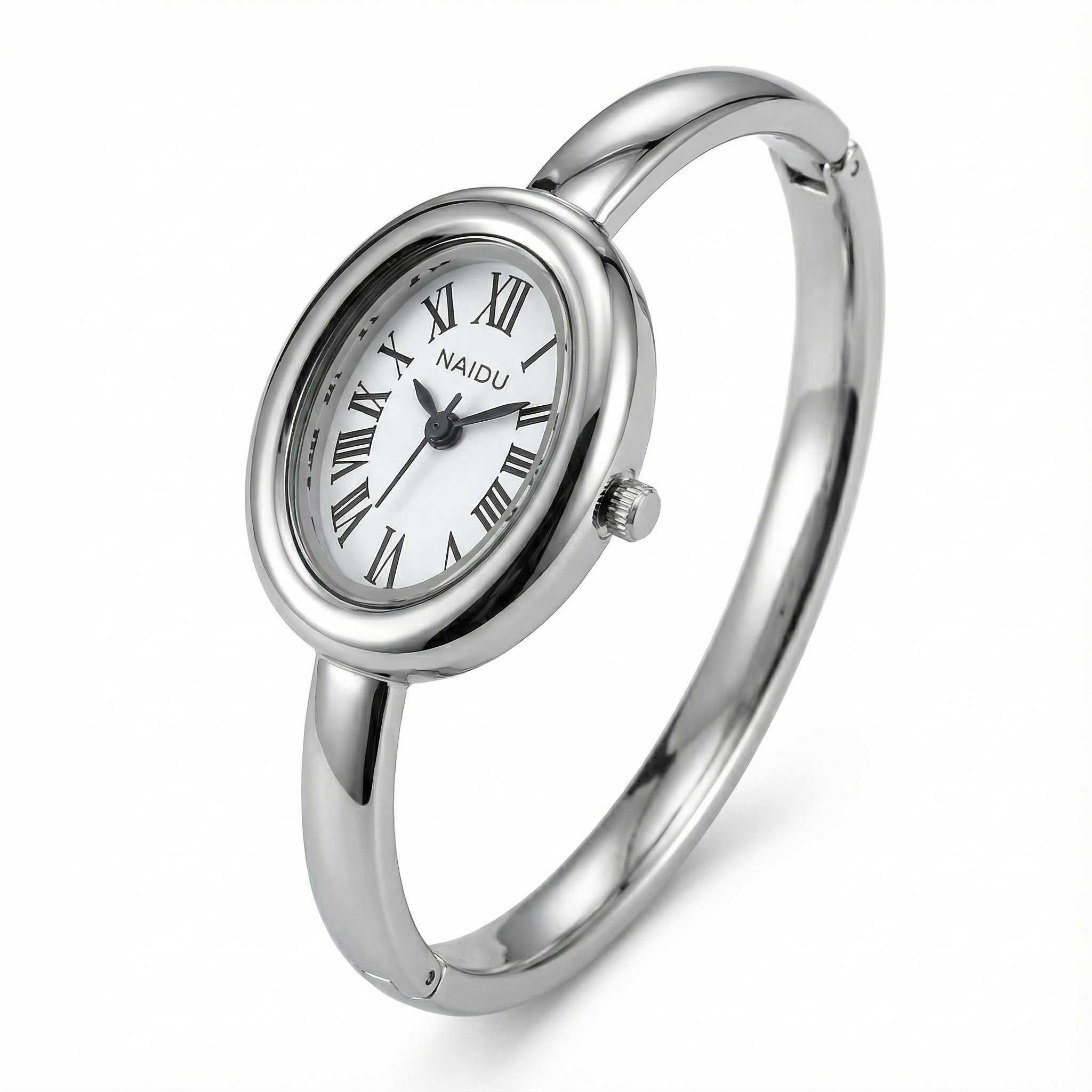 Gold Oval Heritage Watch - Vintage Baignoire Inspired Design - 18K Gold Tone