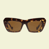 Cat-Eye Sunglasses – Tortoiseshell Frame – Dark Lenses