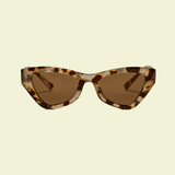 Cat-Eye Sunglasses – Tortoiseshell Frame – Dark Lenses