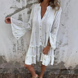 Women's Long-sleeved Boho Dress | Mini
